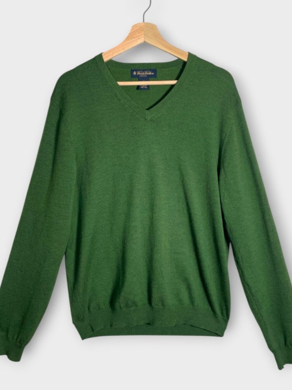 BROOKS BROTHERS Sweater Men's M Merino Wool Blend Preppy Classic Green